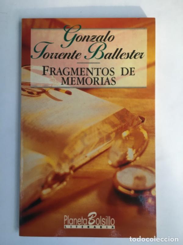 Libros: Fragmentos de memorias - Torrente Ballester Gonzalo