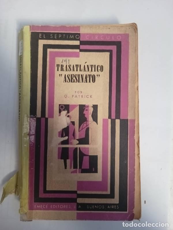 Libros: &rdquo;Trasatl&aacute;ntico &rdquo;&rdquo;asesinato&rdquo;&rdquo;&rdquo; - Patrick Quentin - Foto 1