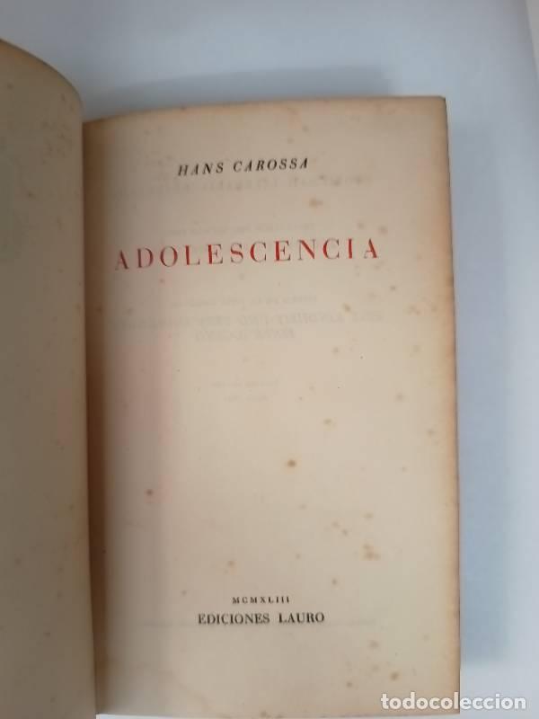 Libros: Adolescencia - Hans Carossa - Hans Carossa - Foto 1