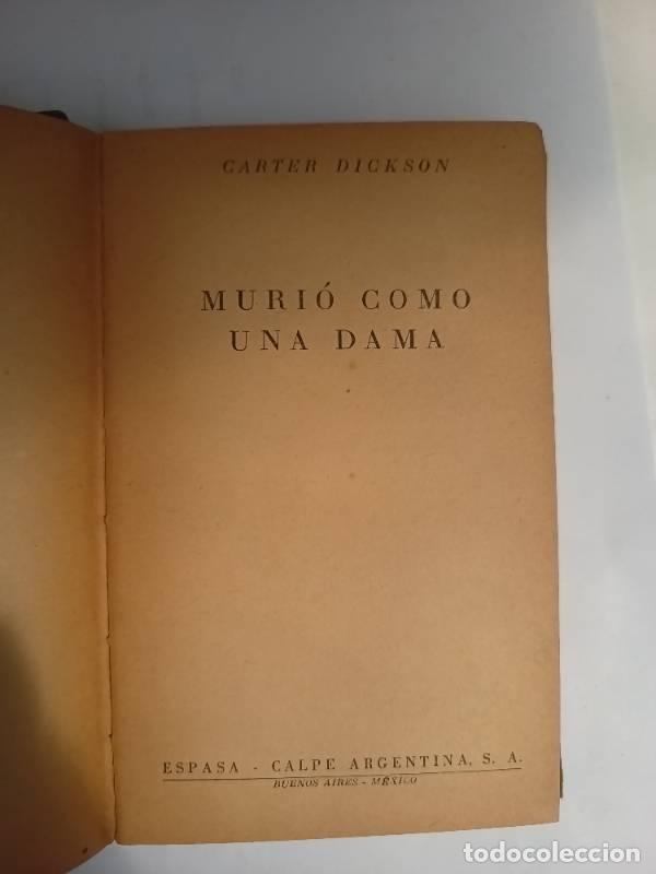 Libros: Muri&oacute; como una dama - Carter Dickson - Foto 1