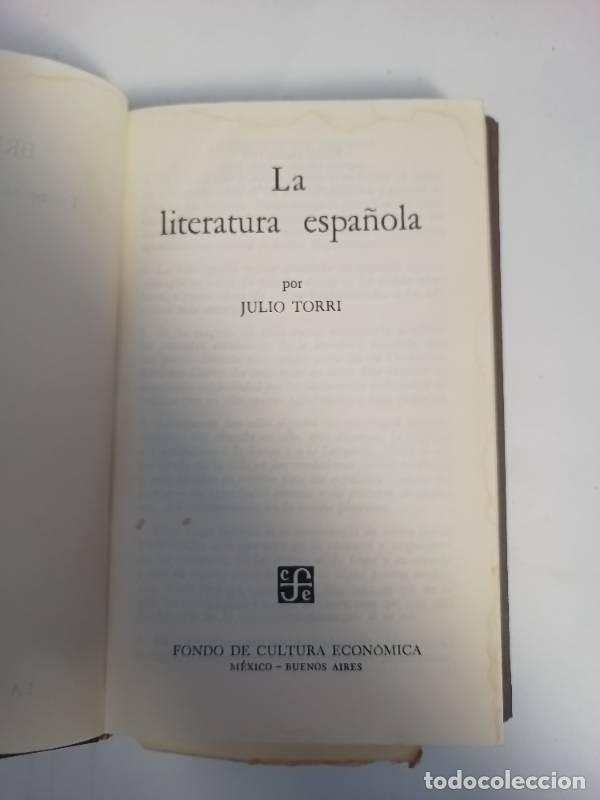 books: La literatura espa&ntilde;ola - Julio Torri