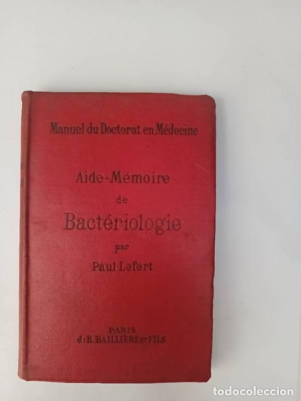 Libros: Aide - Memoire de bacteriologie - Paul Lefert - Foto 1