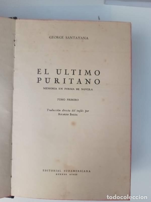 Libri di seconda mano: El &uacute;ltimo puritano - George Santayana