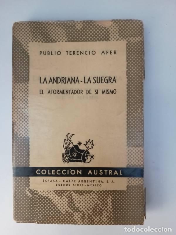 Libri di seconda mano: La andriana - la suegra - Publio Terencio Afer