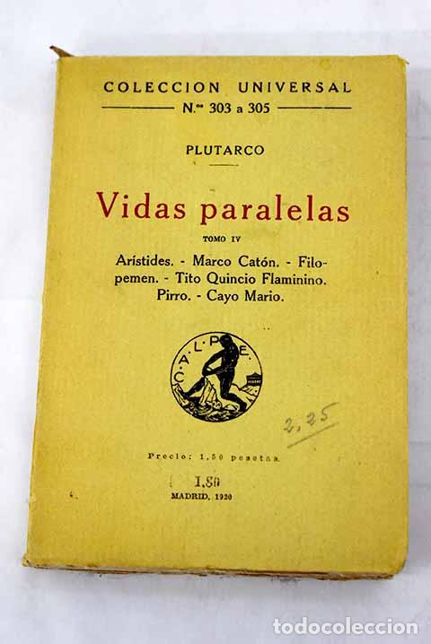 Libros: Vidas paralelas, tomo IV.- Plutarco - Foto 1