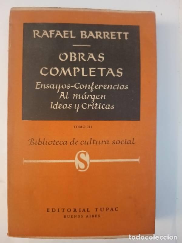Libros: Obras completas - Rafael Barrett - Foto 1