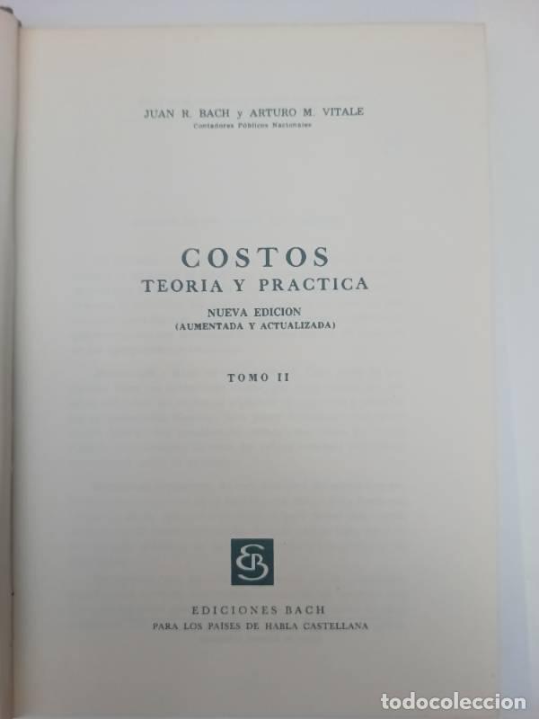 Libros: Costos teor&iacute;a practica II - J.R. Bach