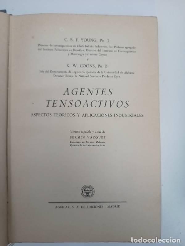 books: Agentes tensoactivos - C.B.F. Young