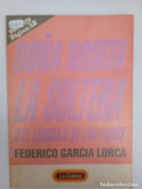 books: Do&ntilde;a rosita la soltera - Federico Garcia Lorca