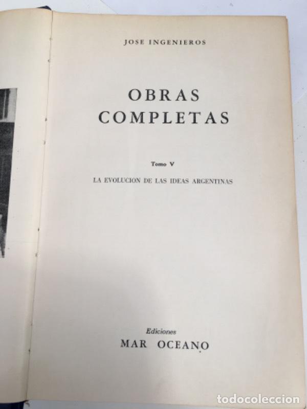 Libros: Obras completas V - Jos&eacute; Ingenieros - Foto 1