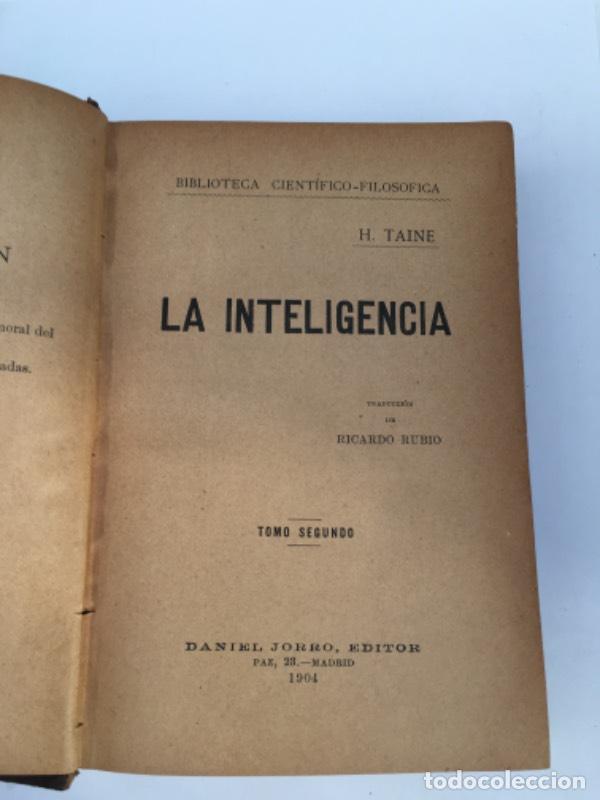 Libros: La inteligencia - Taine - Foto 1