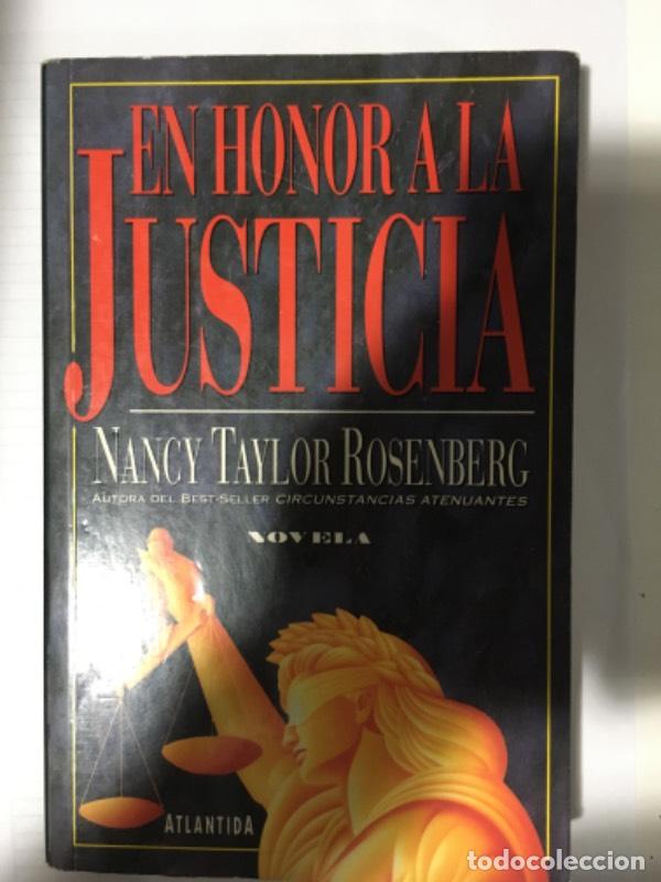 Libros: En Honor A La Justicia - Rosenberg - Foto 1