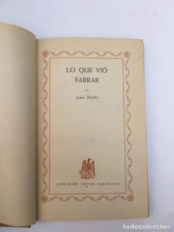 Libros: Lo que vio farrar - James Hanley - Foto 1