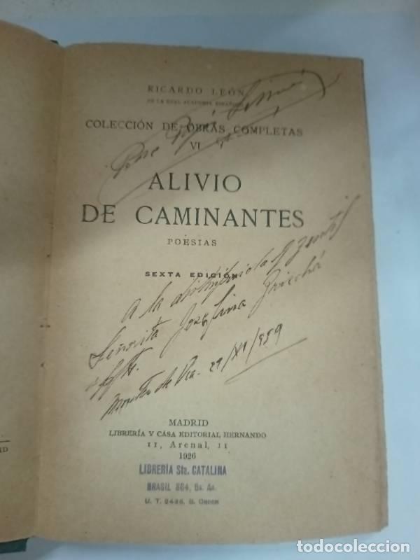 Libros: Alivio de caminantes - Ricardo Leon - Foto 1