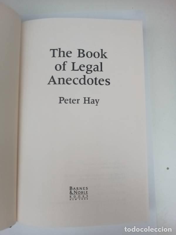 Libros: The book of legal anecdotes - Peter Hay