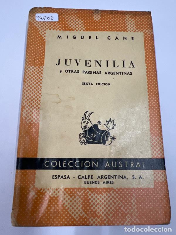 Libros: Juvenilla - Miguel Cane - Foto 1