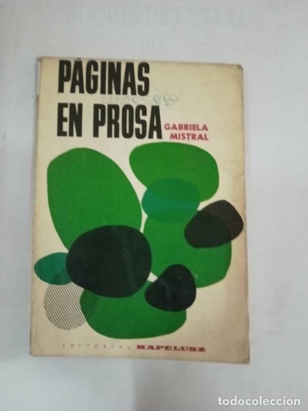 Libros: Pagina en prosa - Gabriela Mistral