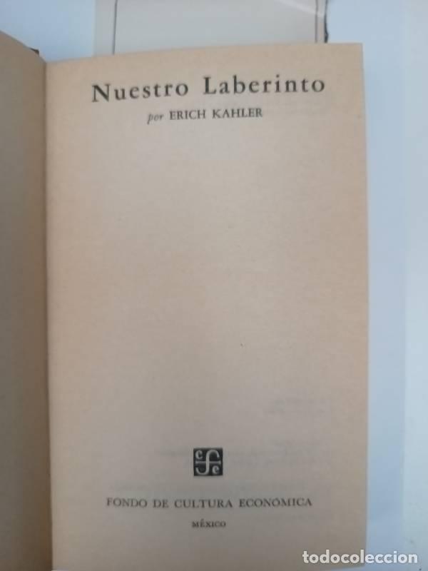 Libros: Nuestro laberinto - Erich Kahler - Foto 1
