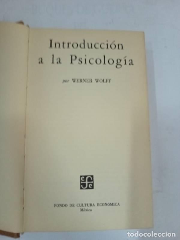 Libros: Introduccion a la psicologia - Werner Wolff - Foto 1