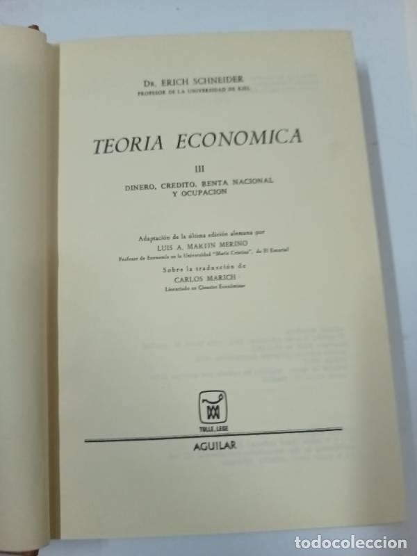 B&uuml;cher: Teoria economica III - Erich Schneider