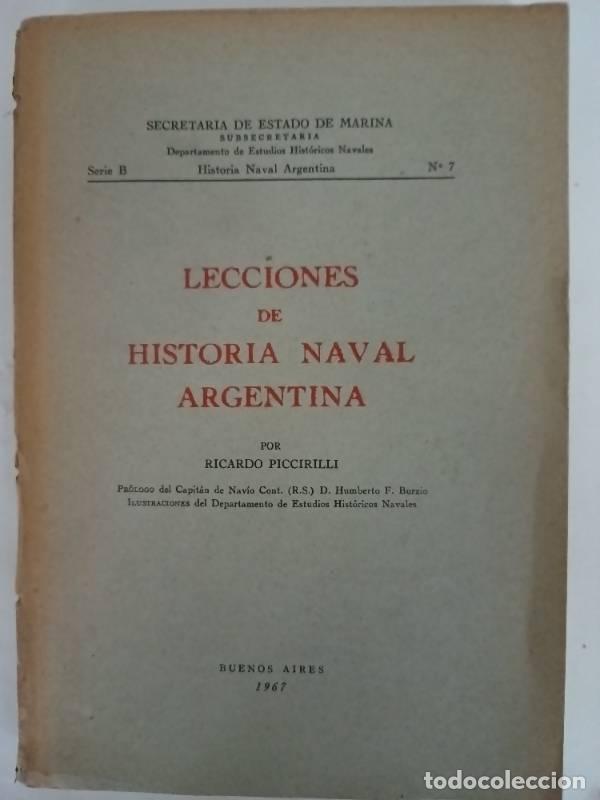 Libri di seconda mano: Lecciones de historia naval argentina - Ricardo Piccirilli