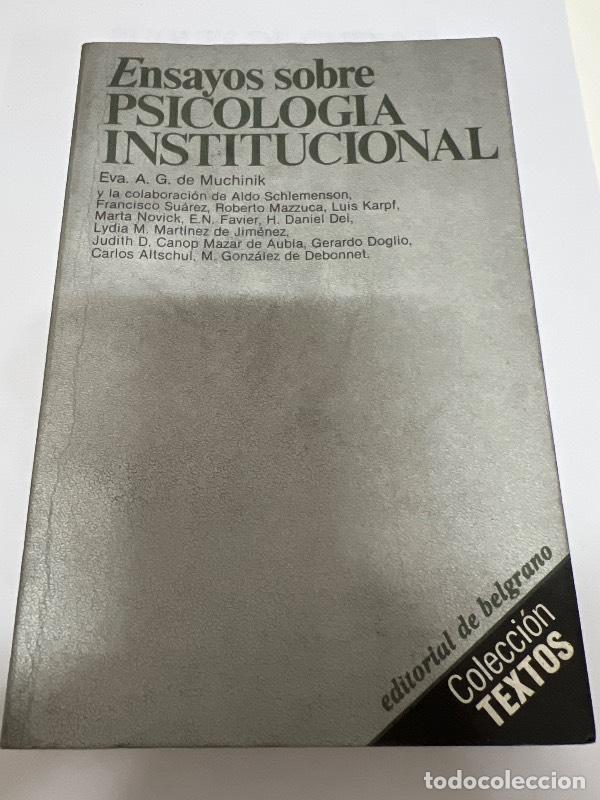 Libros: Psicologia institucional - Eva A de Goldenstein Muchinik - Foto 1
