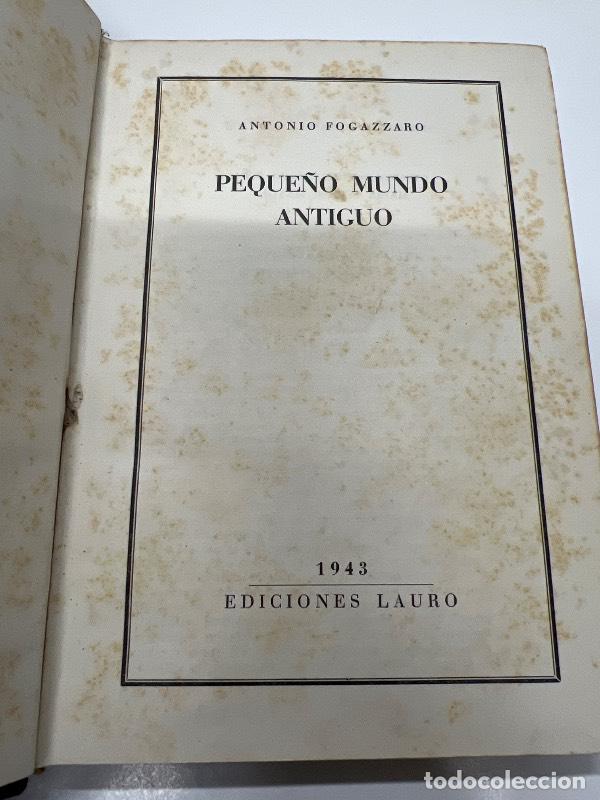 B&uuml;cher: Peque&ntilde;o mundo antiguo - Antonio Fogazzaro