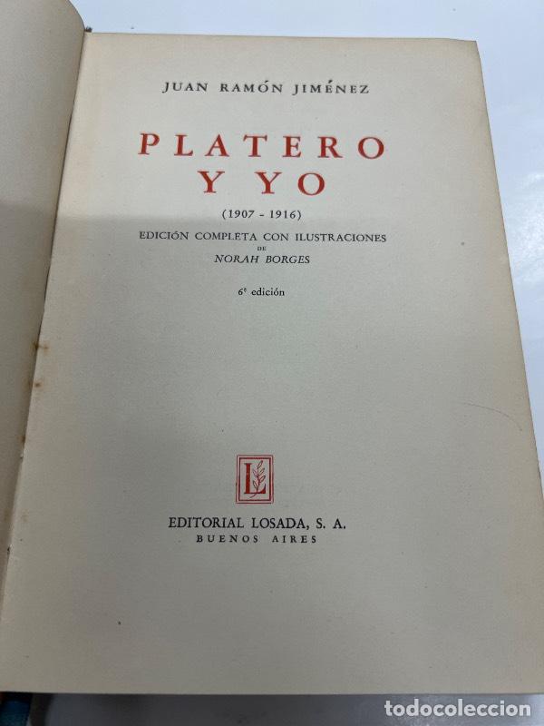 Libros: Platero y yo - Juan Ramon Gimenez - Foto 1