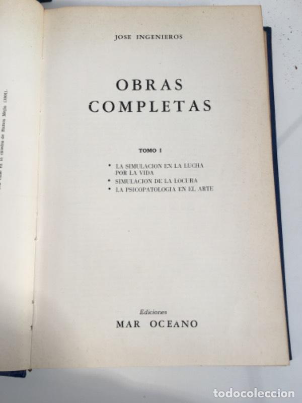 Libros: Obras completas I - Jos&eacute; Ingenieros - Foto 1