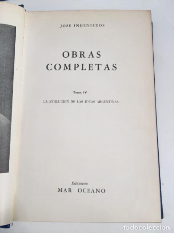 Libros: Obras completas IV - Jos&eacute; Ingenieros - Foto 1