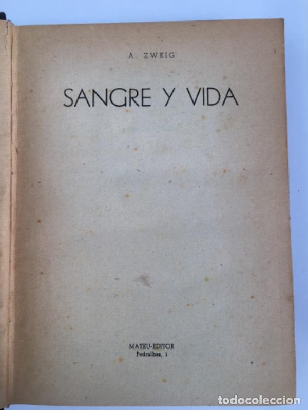 Libri di seconda mano: Sangre y vida - A. Zweig