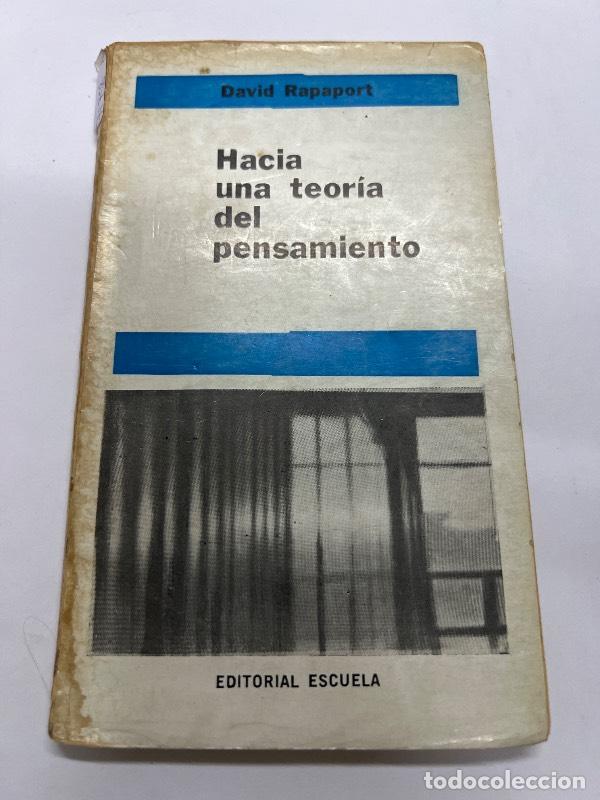 Libros: Hacia una teoria del pensamiento - David Rapaport - Foto 1