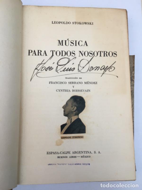 Livros em segunda m&atilde;o: M&uacute;sica para todos nosotros - Leopoldo Stokowski