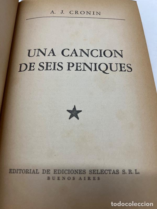 Libros: Una cancion de seis peniques - A.J. Cronin - Foto 1