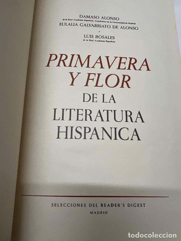 B&uuml;cher: Primavera y flor de la literatura hispanica I - Damaso Alonso