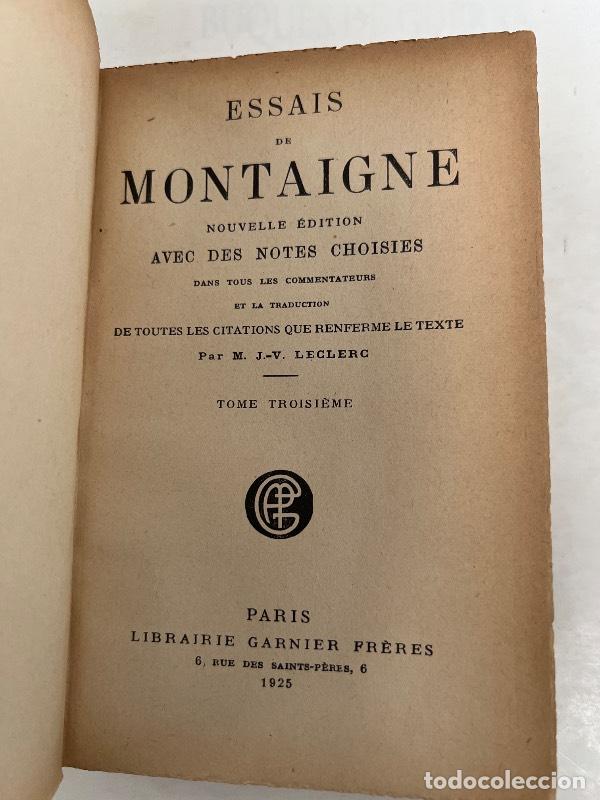 Libros: Essais de montaigne 3 - Michel De Montaigne - Foto 1