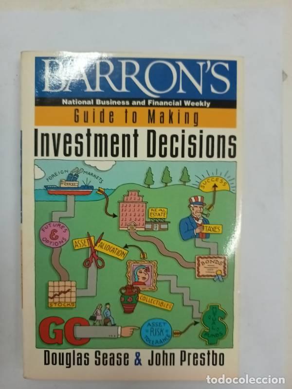 Libros: Barrons Guide to Making Investment Decisions - Douglas Sease - Foto 1