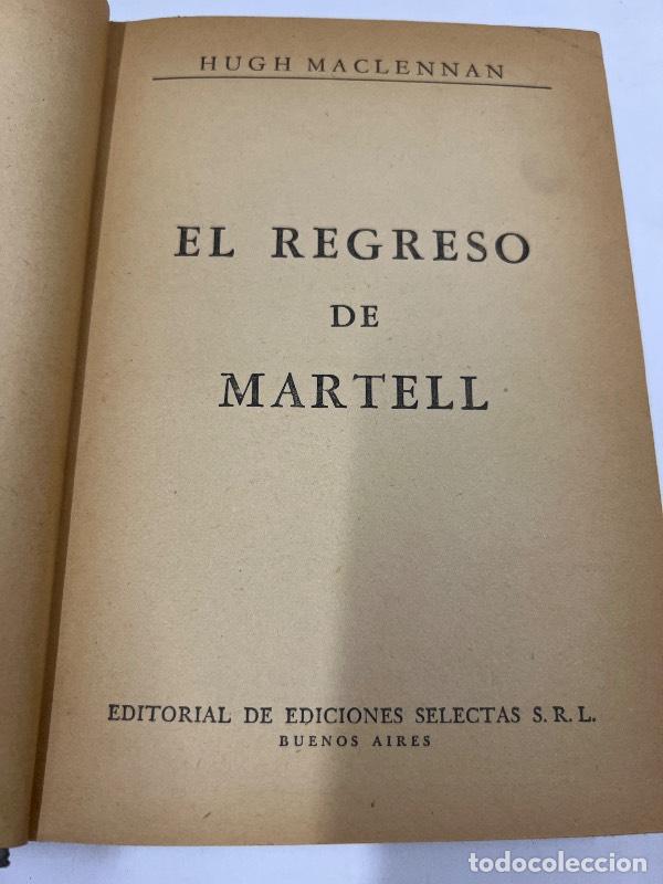 B&uuml;cher: El regreso de Martell - Hugh MacLennan