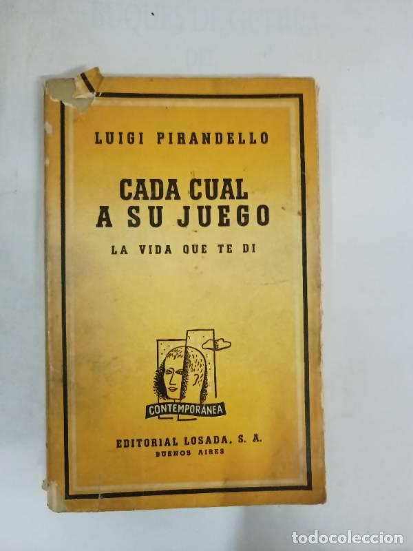 Libros: Cada cual en su juego - Luigi Pirandello - Foto 1