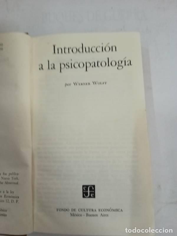 Libros: Introduccion a la psicopatologia - Werner Wolff - Foto 1