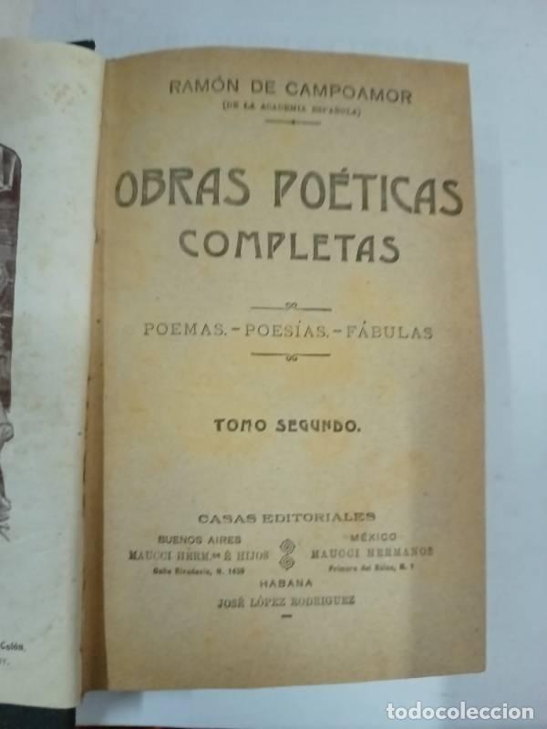 Libros: Obras poeticas completas tomo 2 - R. Campoamor