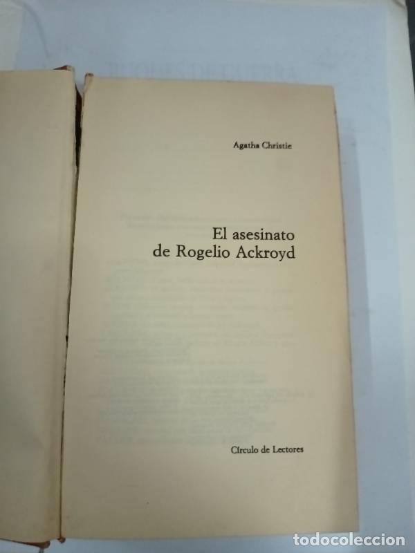 Libros: El asesinato de Rogelio Ackroyd - Agatha Crhistie - Foto 1