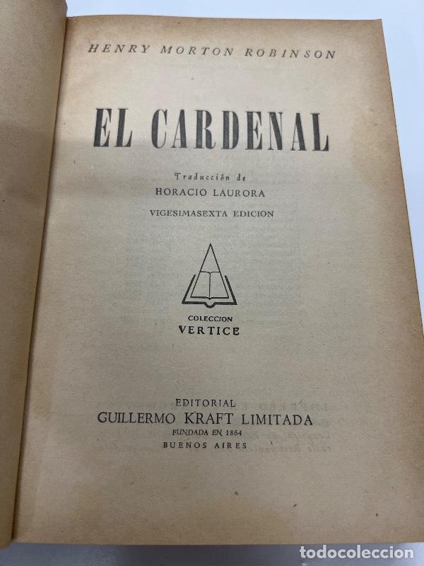 Libros: El cardenal - Henry Morton Robinson - Foto 1