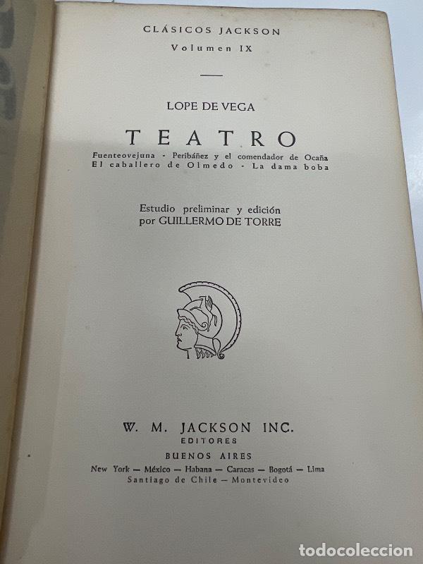 Libros: Teatro tomo 9 - Lope de Vega - Foto 1