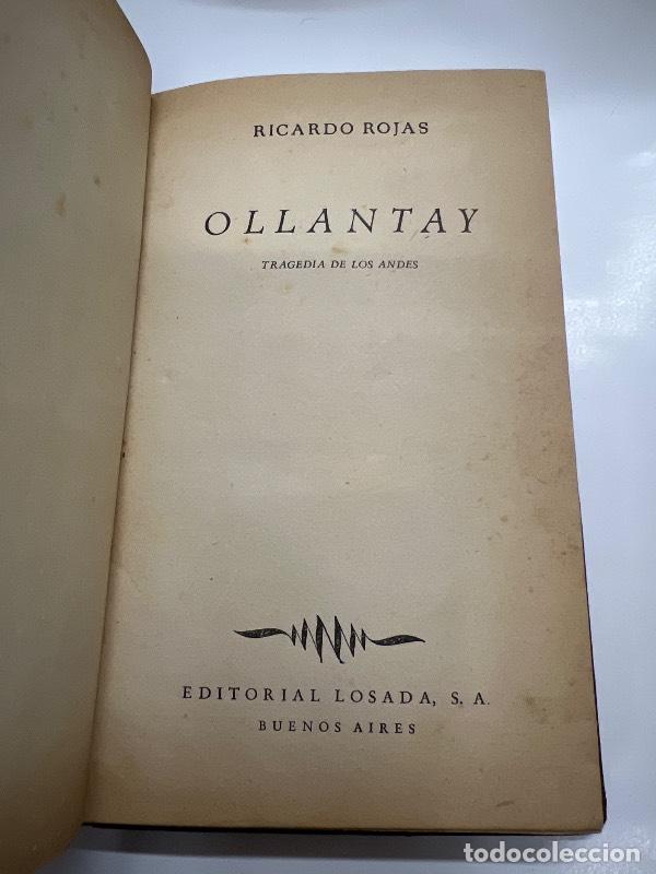 Libros: Ollantay - Ricardo Rojas - Foto 1