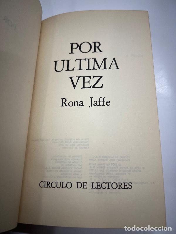 Libros: Por ultima vez - Rona Jaffe - Foto 1