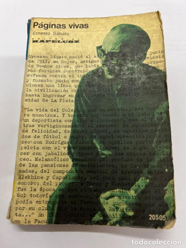 Libros: Paginas vivas - Ernesto Sabato - Foto 1