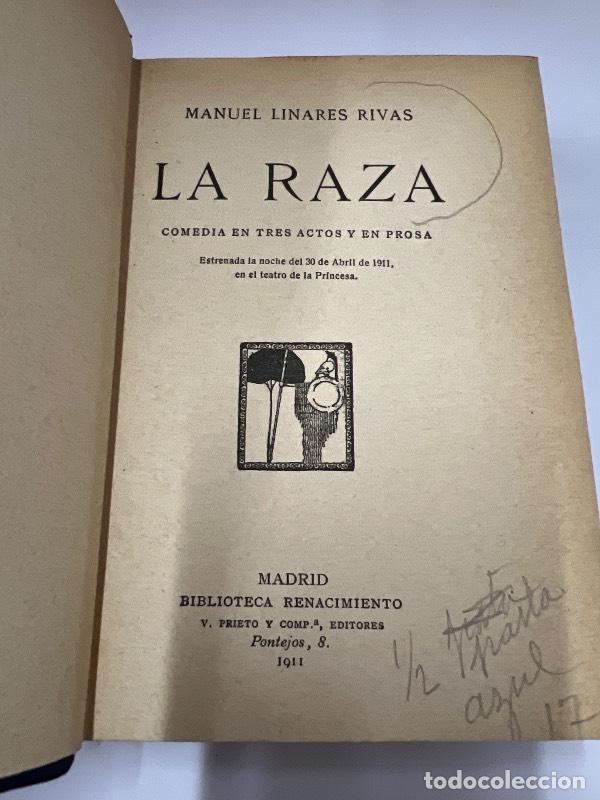 Libri di seconda mano: La raza - Manuel Linares Rivas