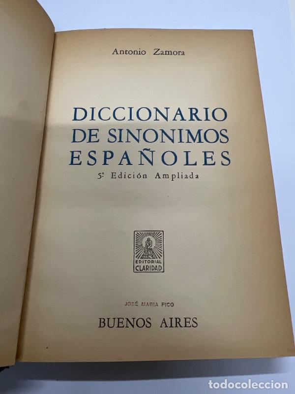 B&uuml;cher: Diccionario de sinominos espa&ntilde;oles - Antonio Zamora