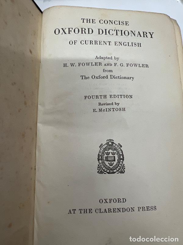 Libros: The concise oxford dictionary - Varios autores - Foto 1